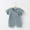Navy, variant on BLTIBY Newborn Baby Boys Girls Romper Summer Solid Color Short Sleeve V Neck Button Toddler Infant Rompers Cute One-Piece Fashion Bodysuit Gray 6-9months