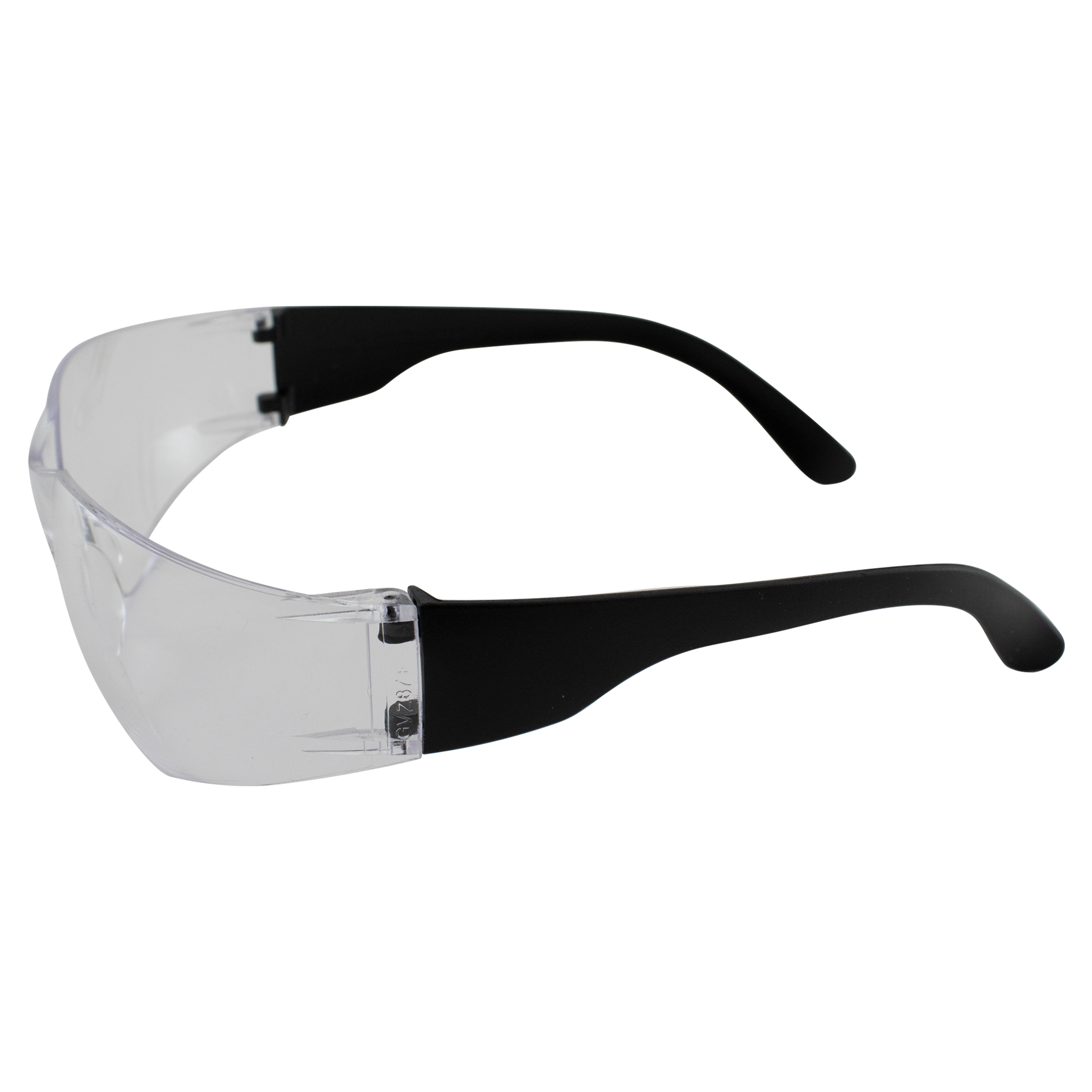 Two Pairs of Global Vision Rider Safety Motorcycle Riding Sunglasses Black Frames One Pair Clear Lens and One Pair Driving Mirror Lens with Microfiber Bags ANSI Z87.1 - image 3 of 9