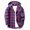 Purple, variant on Mens Jacket Long Sleeve Hooded Button Down Plaid Shirt With Pockets Drawstring Fashion Casual Jackets