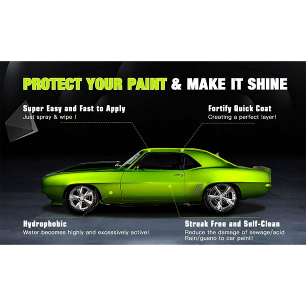2xLiquid Cars Revêtement Céramique Spray Protection Imperméable