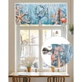 thumbnail image 7 of Crab Valances for Windows Coral Starfish Ocean Coastal Valance Rod Pocket Light Filtering Short Window Treatments Curtains for Kitchen Bathroom Living Room Bedroom, 1 Panel, 42 x 18 Inch, 7 of 7