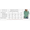 thumbnail image 6 of Womens Long Sleeve Tops Crewneck Sweatshirts Casual Color Block Tunic Tops Pullover, 6 of 8