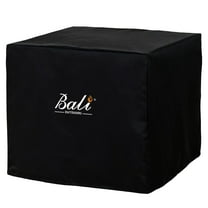 BALI OUTDOORS 28 Inch Square Durable Fire Pit Cover, Black