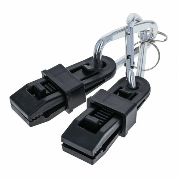 4 Piece ASR Outdoor Carabiner and Awning Clamp Set Camping Essentials