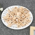 thumbnail image 2 of Learning Tools, Wood Blocks, High Playability 2 Set Pratical Useful For Kid Study Children Gift Capital English Alphabet With Number Wood Plate Mixed Set,Lowercase English Alphabet, 2 of 8