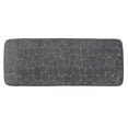 thumbnail image 6 of Evideco French Home Goods Memory Foam Runner Bath Mat Dark Gray Pebble Design 48x18, 6 of 9