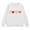 White, variant on KAUOD Girls Heart Print Sweatshirts Ribbed Cuffs Cute Crew Neck Pullover Tops Clothes Teen Kids Long Sleeve Cotton Hoodies