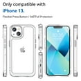 thumbnail image 4 of Dteck for iPhone 13 Case, Slim Lightweight Anti-Scratch Clear Back Shockproof Hard Bumper Transparent Cover for Apple iPhone 13 6.1" 2021, Clear, 4 of 8