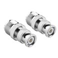 thumbnail image 3 of Adaptador coaxial RF Nikou Conectores macho BNC a conector hembra UHF SO239 PL-259, 3 of 15