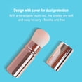 thumbnail image 3 of Retractable Makeup Brush, Mini Makeup Brush, Portable Compact Retractable Highlighter Blush Brush with Protective Cover, Soft Fiber Bristles for Travel and Everyday Use, 3 of 6