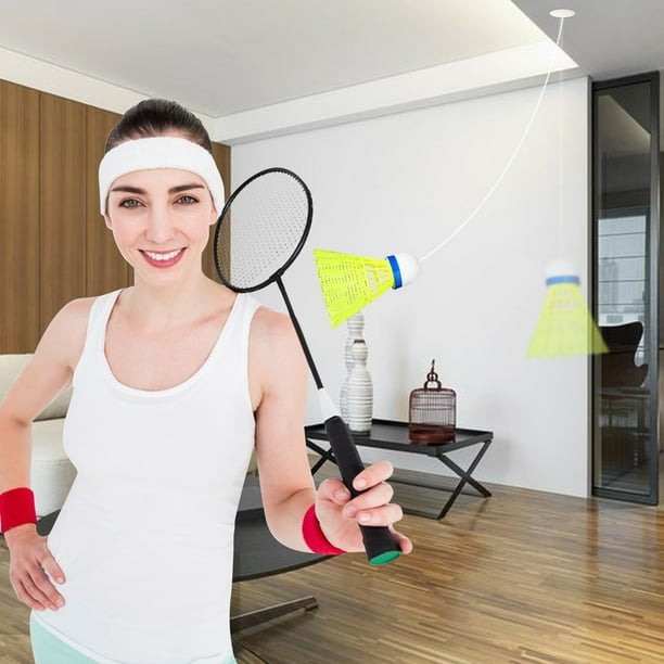 Appareil D’Entraînement De Badminton – Entraîneur Élastique à Volant Rebondissant, Lanceur Compact Pour Joueur Solo