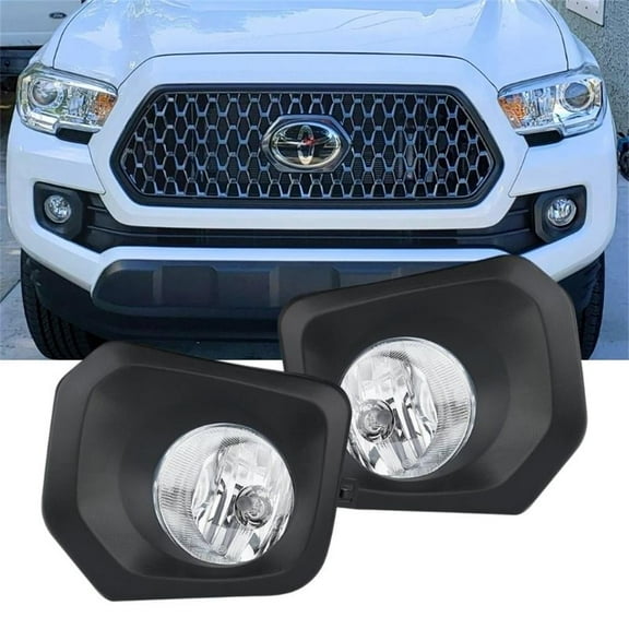 Nilight Fog Lights Assembly Fit for 2016-2023 Toyota Tacoma SR SR5 Model Only Fog Light Replacement Clear Len Driver and Passenger Side