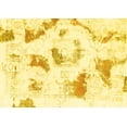 thumbnail image 1 of Ahgly Company Indoor Rectangle Abstract Yellow Modern Area Rugs, 4' x 6', 1 of 4