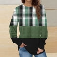thumbnail image 1 of Jienlioq Hauts de Sport pour Femmes Mode Décontractée Manches Longues Col Rond Sweat Imprimé Blouse, 1 of 5