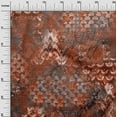 thumbnail image 3 of oneOone Cotton Cambric Orange Fabric Abstracts Quilting Supplies Print Sewing Fabric By The Yard 42 Inch Wide, 3 of 4