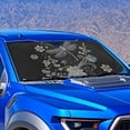 thumbnail image 2 of Yuyamidu Dragonfly Car Sunshade for Windshield Sun Shade Flower Automotive Sun Protection Visors Large Car Windshield Cover for Women Car Interior Accessories, 2 of 7