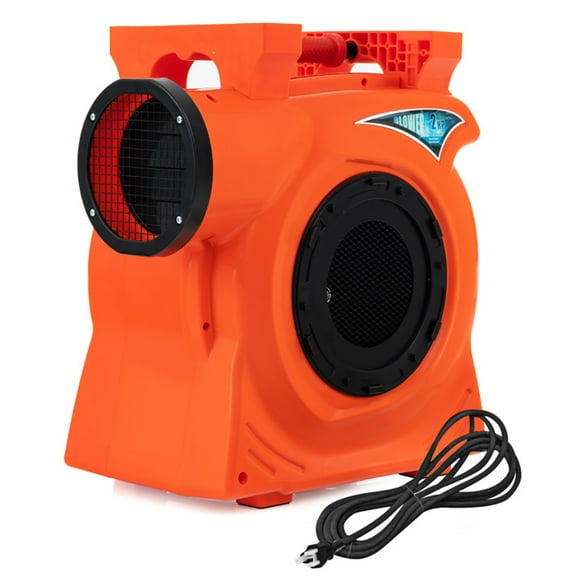 Spaco 1500W 2 HP Commercial Air Blower for Giant Outdoor Inflatable Bounce House, Portable Air Pump for Inflatables, High Power, Orange