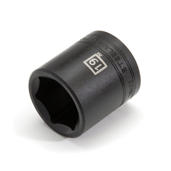 STEELMAN PRO 3/8-Inch Drive x 19mm 6-Point Impact Socket, 78498