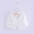 thumbnail image 5 of Mooqilaa Girls Athletic Shorts, Elastic Waist Relaxed Fit Cotton Summer Kids Running Shorts White Size 5-6T, 5 of 7