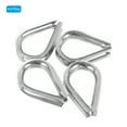 thumbnail image 3 of M10 316 Stainless Steel Thimble for 3/8" Dia Wire Rope Cable, 4 Pack 10mm Thimbles Rigging, 3 of 6