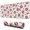 Football and Ribbon, variant on Long Mouse Pads for Desk,Football and Ribbon Shapes Pattern Desk Mats on Top Of Desks, Desk Mouse Pad Extra Large with 3mm Non-Slip Base and Stitched Edge for Gaming,Office,Work,Home 31.5"x11.8"