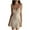 Beige, variant on Jalioing Womens Silky Nightdress Sleeveless Spaghetti Strap Stain Pajama Dress with Built in Bra V Neck Nightgown