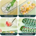 thumbnail image 4 of Ice Cube Tray With Lid And Bin, 2 Tiers Ice Cube Moulds Square And Round Ice Tray With Storage Ice Box For Freezer,water,whiskey, 4 of 4