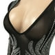 thumbnail image 5 of Vestido CUTUBLY Birthday de manga larga con malla de strass negro 2XL, 5 of 6