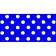 thumbnail image 1 of LP-2353 White Dots on Royal Blue Background Flat License Plates Blanks for Customizing, 1 of 1