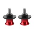 thumbnail image 1 of 2pcs 8mm Motorcycle CNC Rear Stand Swing Arm Spool Sliders Stand Swingarm Bobbins (Red), 1 of 3