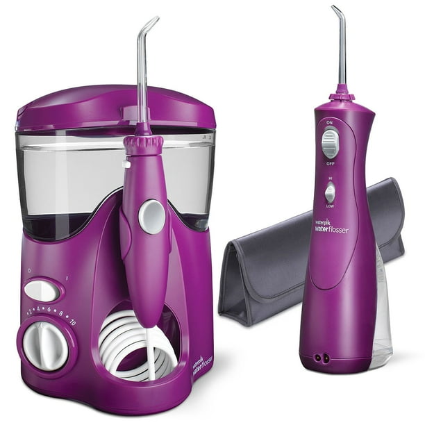 Waterpik Ultra and Cordless Plus Water Flosser Combo WP115/465, Orchid