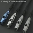thumbnail image 5 of Titanium Emergency Whistle, Tiny Portable Double Tubes Safety Whistle for Camping Hiking Training, 5 of 5