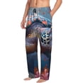 thumbnail image 6 of Pofeuu Underwater Lazy Turtle Print Men's Pajama Pants, Soft Lounge Pajama Pants with big pockets for Men Plaid Pj Bottoms-Small, 6 of 6