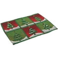 Set of 6 Christmas Tree Dining Table Placemats Cloth Mat for Holiday