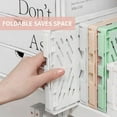 thumbnail image 4 of 3 Pack Mini Plastic Storage Basket for Shelf Organizing,Collapsible Crate Folding Storage Bin for Desk Organizer Stackable Containers for Home Kitchen Classroom Office Bathroom Storage(5.9x3.9x2.2"), 4 of 7