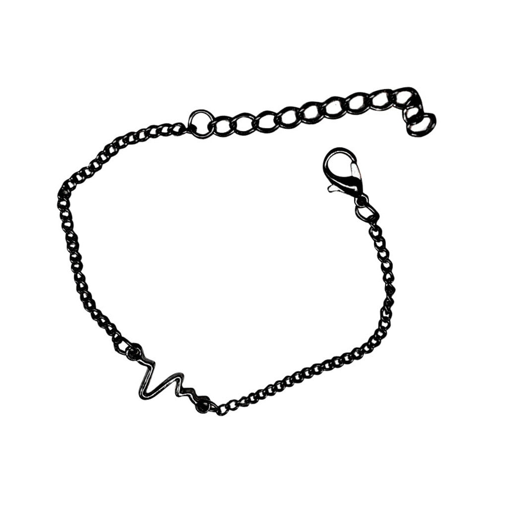 8 LPN Faith Infinity Toggle Chain Bracelet Silvertone Caduceus