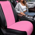 thumbnail image 3 of Uorisanigo Pink Car Seat Covers 2 Pack Front Automotive Seat Protector Durable Non‑Slip Polyester Car Seat Mats Removable Automotive Accessories Universal for Sedan SUV Truck Van, 3 of 7