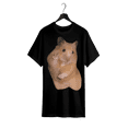 thumbnail image 1 of Funny Hamster Meme T-Shirt - "Peace" Graphic, 100%, oversized Vintage Style Tee for Men & Women, Casual Summer Top with applique Detail Cotton Menswear, 1 of 6
