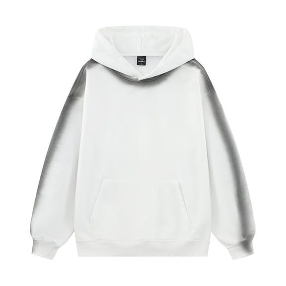 HAiming Men's Oversized Hoodies Gradient Long Sleeve Hooded Sweatshirts Casual Loose Pullover Tops with Pocket