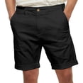 thumbnail image 2 of VBTAPA Mens Business Shorts Flat Front Casual Dress Shorts Lightweight Summer Golf Work Shorts with Pockets Black S, 2 of 5