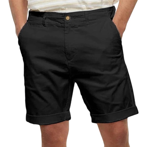 Yievot Casual Shorts for Men Straight Leg Flat Front Shorts Breathable Summer Shorts