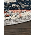thumbnail image 4 of Unique Loom Tucson Collection Area Rug - Tubac (3' Round Gray/Black), 4 of 5