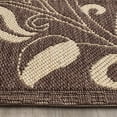 thumbnail image 3 of Safavieh Courtyard Crystal Floral Indoor/Outdoor Runner Rug, Chocolate/Natural, 2'3" x 6'7", 3 of 8