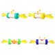 thumbnail image 4 of Juguetes De Vaso De Varita Con Pluma Y Bola, Juguetes Interactivos Para Gatos, Resortes Para Gatos, Palo De Burla Con Plato Giratorio Para Gatos De Interior seitruly PT001702-02, 4 of 7
