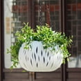 thumbnail image 4 of CSCHome Durable Hanging Planters for Indoor Plants with Drainage and Chain Simulated Rattan Plant Pots for Garden Home Balcony, 4 of 6