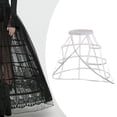 thumbnail image 6 of Cage Hoop Skirt Petticoat Crinoline Underskirt Metal Structure Voluminous Layer Design for Women Cosplay Dress Party, 6 of 9