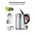 thumbnail image 4 of COMFEE' Stainless Steel Electric Kettle, Temperature Control with 6 Presets, 1-Hr Keep Warm, Kettle Water Boiler 1.7 Litres, 1500W with Viewing Windo, 4 of 6