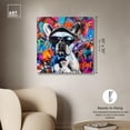 thumbnail image 5 of Stylish Graffiti Frenchie Canvas Graffiti Art by Art Remedy, Gallery Wrapped, 30" x 30", 5 of 7