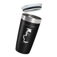 thumbnail image 3 of Bayles Lake Map Tumbler Travel Mug Insulated Laser Engraved Coffee Cup Illinois 20 oz Black, 3 of 5