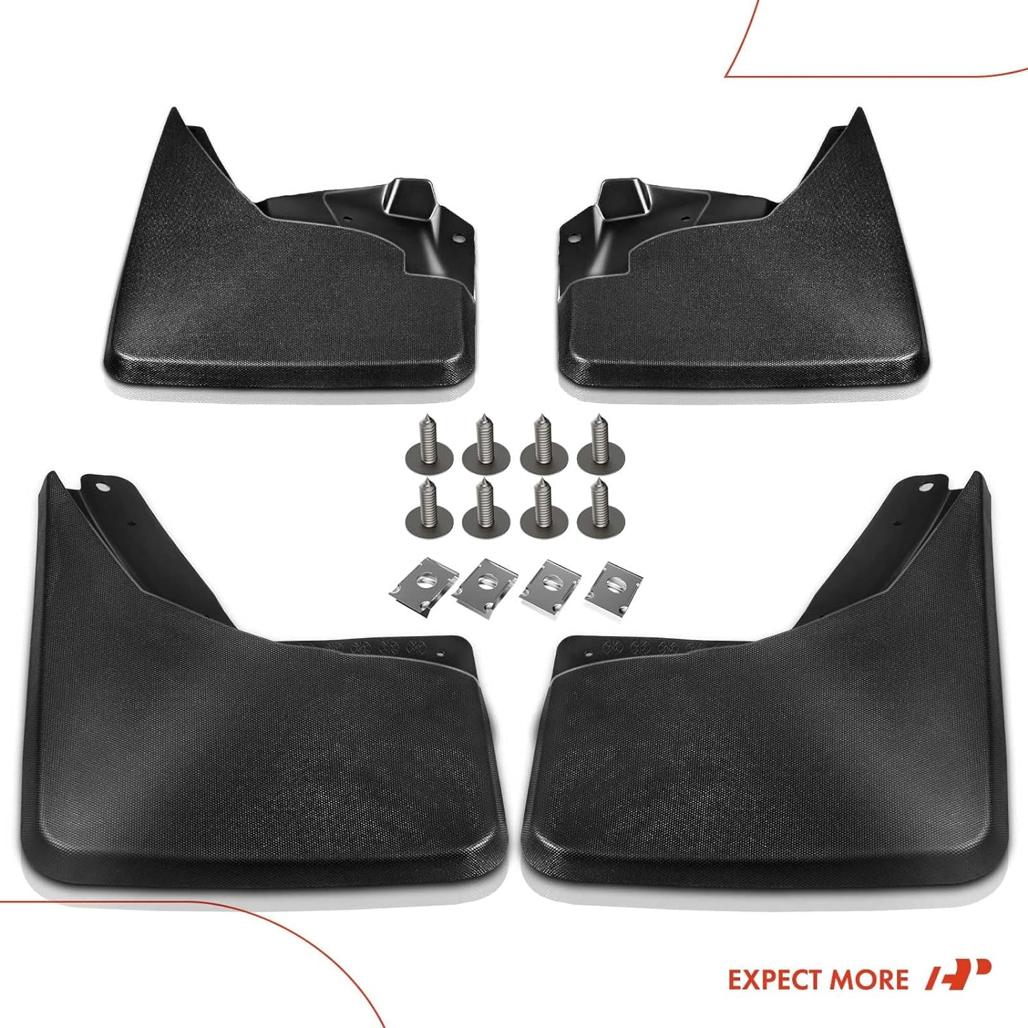 A-Premium Splash Guards Mud Flaps Mudguards Compatible with Hummer H3 2006 2007 2008 2009 2010 Front and Rear 4-PC Set